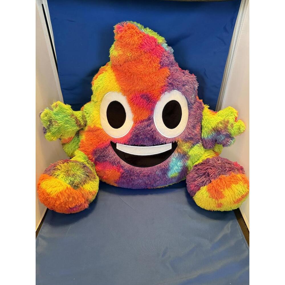 Scream for Justice Rainbow Poop Emoji Plush Toy
